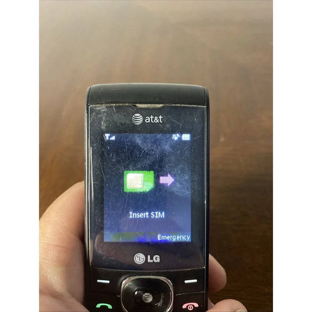 LG GU295 Slide Phone AT&T Black Tested Working Slider Mobile Phone